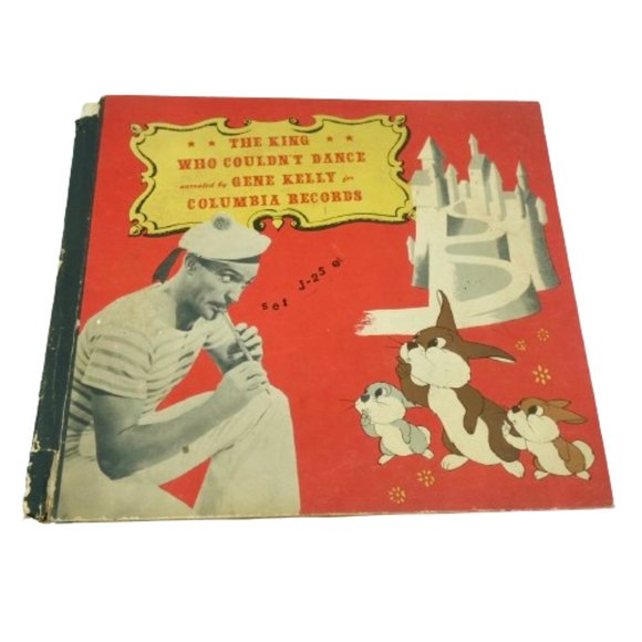 VINTAGE 1945~Columbia Records Gene Kelly THE KING WHO COULDNT DANCE 78rpm +Book - Picture 2 of 6